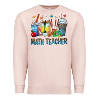 Pale Pink math teacher coffee cups Premium Sweatshirt - Zillion Design Studio