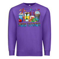 Purple math teacher coffee cups Premium Sweatshirt - Zillion Design Studio