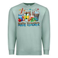 Seafoam math teacher coffee cups Premium Sweatshirt - Zillion Design Studio
