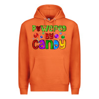 Carrot powered by candy with lollipops Premium Hoodie - AdoDesignShop
