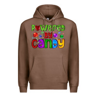 Chestnut powered by candy with lollipops Premium Hoodie - AdoDesignShop