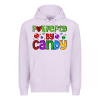 Lilac powered by candy with lollipops Premium Hoodie - AdoDesignShop