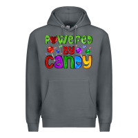 Rock powered by candy with lollipops Premium Hoodie - AdoDesignShop