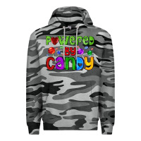 Slate Camo powered by candy with lollipops Premium Hoodie - AdoDesignShop