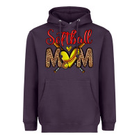 Plum softball mom Heavyweight Hoodie - Zillion Design Studio