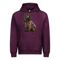 Mauve Wine Boykin Spaniel Dog Urban Hoodie - LillyAllenDesigns
