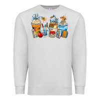 Dove Grey art teacher coffee cups Premium Sweatshirt - Zillion Design Studio