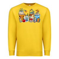 Lemon art teacher coffee cups Premium Sweatshirt - Zillion Design Studio