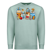 Seafoam art teacher coffee cups Premium Sweatshirt - Zillion Design Studio