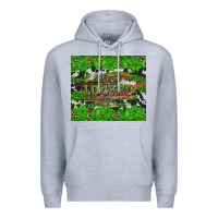 Heather Grey let's get lucked up Premium Hoodie - Artiststas
