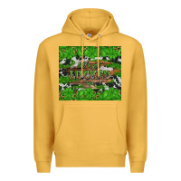 Mustard let's get lucked up Premium Hoodie - Artiststas