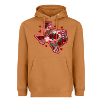 Meerkat valentine' s day texas map with roses Heavyweight Hoodie - RanaPortraitStore