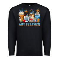 Black art teacher coffee cups Premium Sweatshirt - Zillion Design Studio