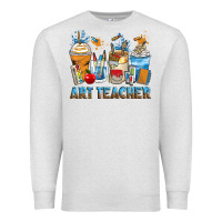 Oatmeal Heather art teacher coffee cups Premium Sweatshirt - Zillion Design Studio