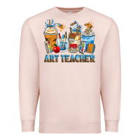 Pale Pink art teacher coffee cups Premium Sweatshirt - Zillion Design Studio