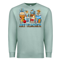 Seafoam art teacher coffee cups Premium Sweatshirt - Zillion Design Studio
