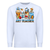 White art teacher coffee cups Premium Sweatshirt - Zillion Design Studio