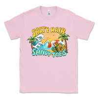 Bubblegum Pink salty hair sandy toes summer Classic Tee - BarkalooDesign