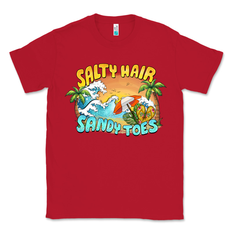 Salty Hair Sandy Toes Summer Classic Tee by BarkalooDesign | Teevron