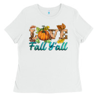 White love fall y'all Ladies Tee - BarkalooDesign