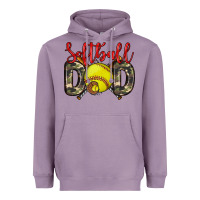 Lavender softball dad Heavyweight Hoodie - Zillion Design Studio