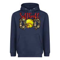Navy softball dad Heavyweight Hoodie - Zillion Design Studio