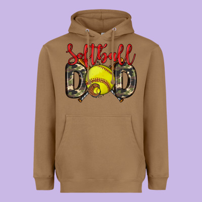 Softball Dad Heavyweight Hoodie Designed By Zillion Design Studio
