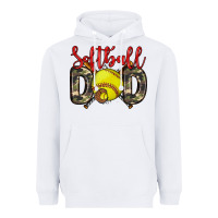 White softball dad Heavyweight Hoodie - Zillion Design Studio