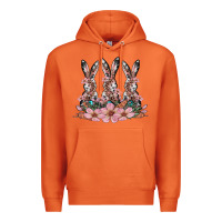 Carrot rabbits with blossom flower Premium Hoodie - Artiststas