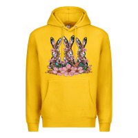 Lemon rabbits with blossom flower Premium Hoodie - Artiststas