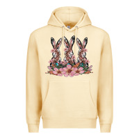 Pina Colada rabbits with blossom flower Premium Hoodie - Artiststas
