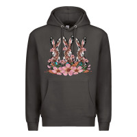 Smoke rabbits with blossom flower Premium Hoodie - Artiststas