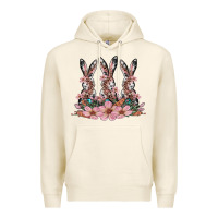 Tofu rabbits with blossom flower Premium Hoodie - Artiststas
