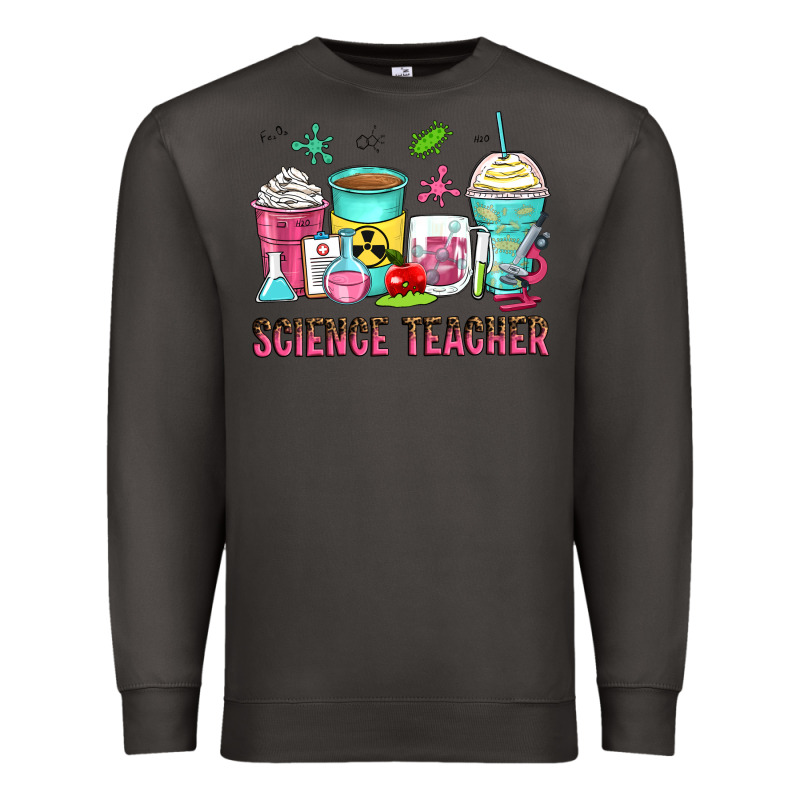 Science Teacher Coffee Cups Premium Sweatshirt by Zillion Design Studio | Teevron