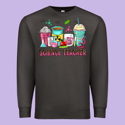 Science Teacher Coffee Cups Premium Sweatshirt Designed By Zillion Design Studio