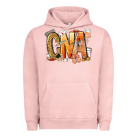 Pigment Salmon cna certified nursing assistant nurse Urban Hoodie - NancyCooperArtShop