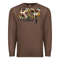 Chestnut kentucky state cowhide serape cactus Premium Sweatshirt - RanaPortraitStore
