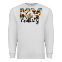 Dove Grey kentucky state cowhide serape cactus Premium Sweatshirt - RanaPortraitStore