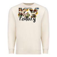 Kentucky State Cowhide Serape Cactus Premium Sweatshirt | Teevron