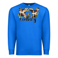 True Royal kentucky state cowhide serape cactus Premium Sweatshirt - RanaPortraitStore