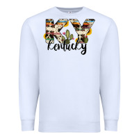 White kentucky state cowhide serape cactus Premium Sweatshirt - RanaPortraitStore