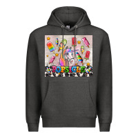 Charcoal Heather popsicle's and unicorn Premium Hoodie - AdoDesignShop