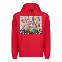 Red popsicle's and unicorn Premium Hoodie - AdoDesignShop