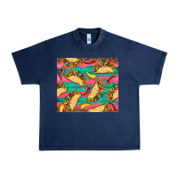 Navy mexican taco paper glitter leopard wooden Urban Heavy Tee - Artiststas