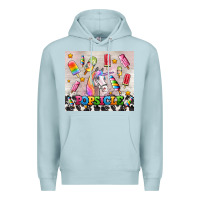 Blue Mist popsicle's and unicorn Premium Hoodie - AdoDesignShop