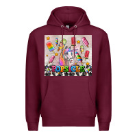 Burgundy popsicle's and unicorn Premium Hoodie - AdoDesignShop