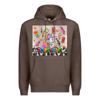 Coffee popsicle's and unicorn Premium Hoodie - AdoDesignShop