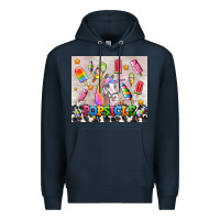 Navy popsicle's and unicorn Premium Hoodie - AdoDesignShop
