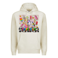Oatmeal Heather popsicle's and unicorn Premium Hoodie - AdoDesignShop