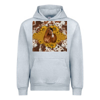 Heather Grey horse Urban Hoodie - BarkalooDesign